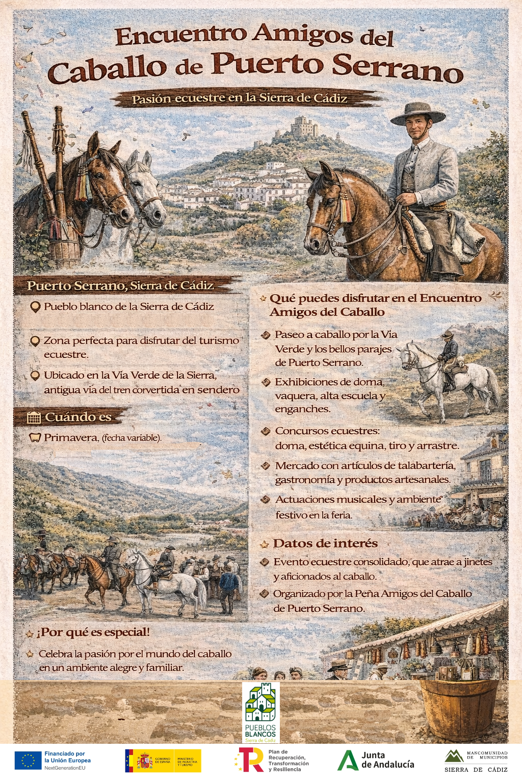Encuentro Amigos del Caballo de Puerto Serrano en Puerto Serrano