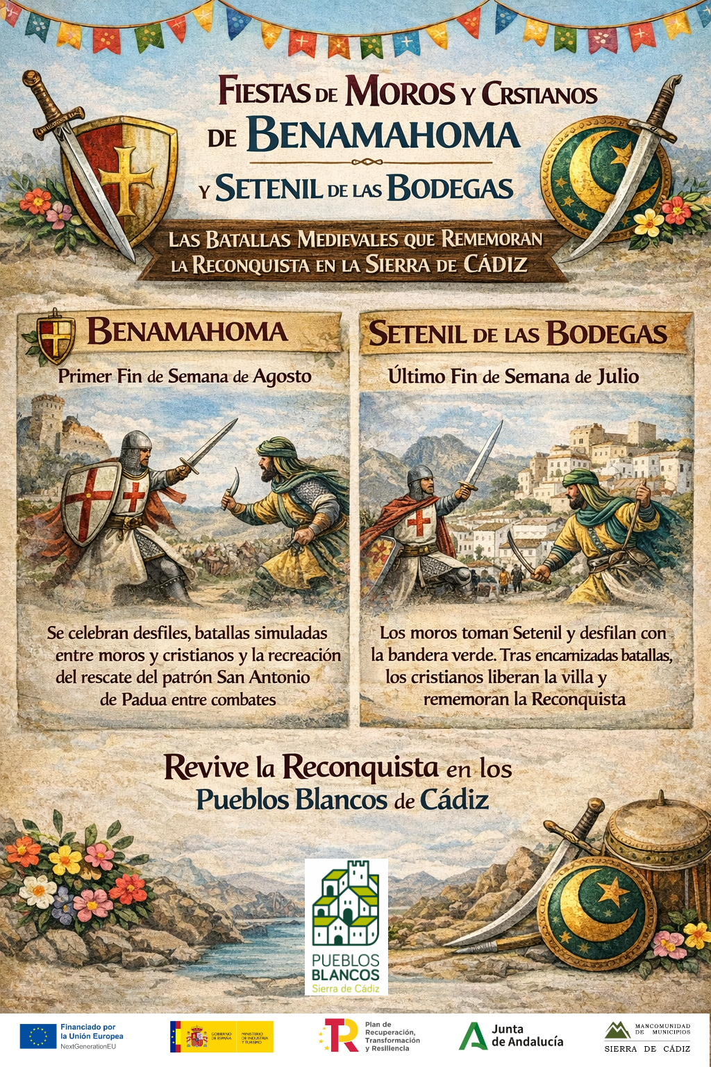 Moros y Cristianos Benamahoma y Setenil en Grazalema